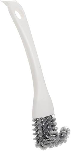 Miniatura 1 de PHILISENMALL Curved Hard Bristles Kitchen Cleaning Brush Stiff Nylon Bristles Grout Scraper Tool Ergonomics Handle Small Crevice Sink Scrub Brush