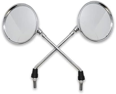 KOHLI ACCESSORIES Manual Left Right Rear View Mirror Chrome Compatible With RE 350/500cc Year of 2012 To 2020 All Models