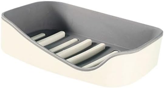 3xSoap Holders with Drain, Double Layer Draining Soap Box for Bathroom Grey | Home & Garden | Bath | Soap Dishes & Dispensers