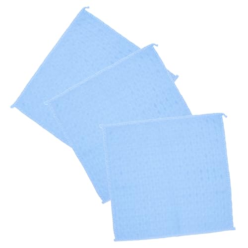Ciieeo 3 Piezas Paños de Cocina Toalla de Lavar Gamuza depuración Amortiguador Tierras Toalla de Mano Tipo gofre Toallas de gofres para baño Trapos para Platos Poliéster