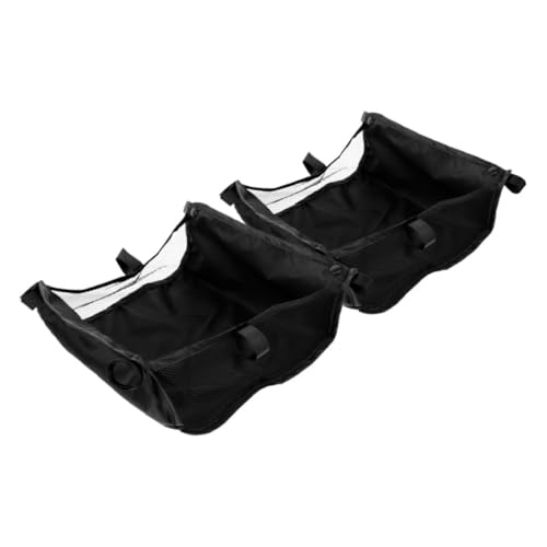 Vaguelly 2Pcs Stroller Bottom Storage Bag Under Stroller Basket Organizer for Gear Multi Functional Storage Pouch Easy Installation Fit for Strollers