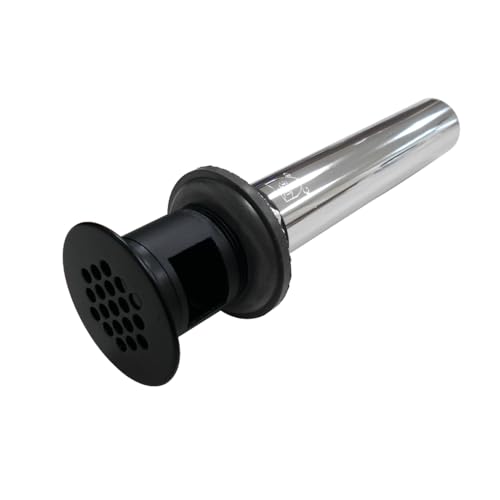 Kingston Brass KB5000MB Trims Cape Grid Drain for Vessel Sink with Overflow, 7-13/16" Length, Matte Black