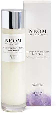 NEOM – Perfect Night’s Sleep Bath Foam, 6.76 fl oz | Lavender & Jasmine | Coconut & Almond Oil | Scent to Sleep | Vegan & Cruelty Free…