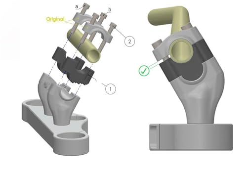 Abrazadera de extensión para manillar Yamaha MT-07 que eleva el pilotaje 3