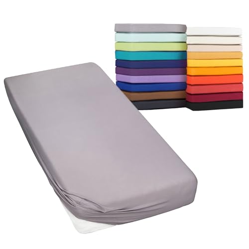 Moon-Classic Spannbettlaken Boxspringbett Wasserbett Spannbetttuch Matratzen 160g/²m 200x220-220x240 Graphit