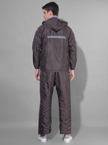 Image of Dollar Rainguard Men's PVC Full Sleeve Solid Reversible Sporty Raincoat Set With Adjustable Hood and Pocket