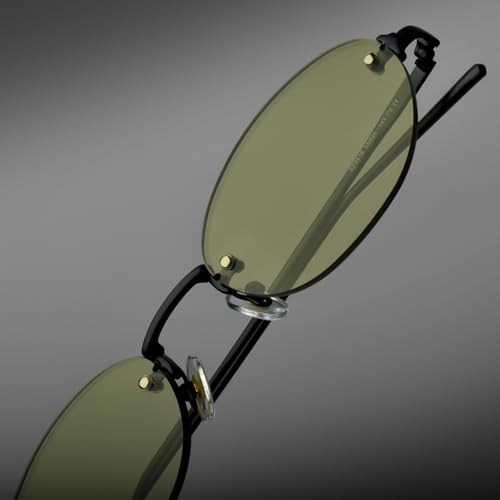 Image of SAM AND MARSHALL DUSK Sunglasses I Rimless I 400UV Protection I Metal Built I Oval Sunglass I Unisex