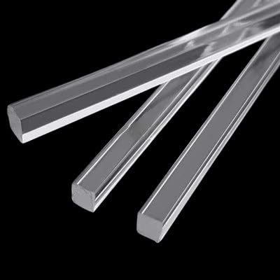 1pc 20inch Clear Acrylic Square Flat Rod Bar Plate, Acrylic Dowel Rods Sticks, Acrylic Dowel Rods for Crystal Chandelier(70x70mm)