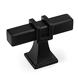 Lepatape 10 Pack Cabinet Knobs Black Dresser Drawer Knobs - Black Kitchen Cabinet Pulls T Bar Kitchen Hardware