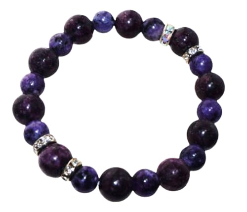 [ゆの美] チャロアイト ブレスレット Charoite Bracele パワーストーン ヒーリング サイズ17 天然石 紫龍晶