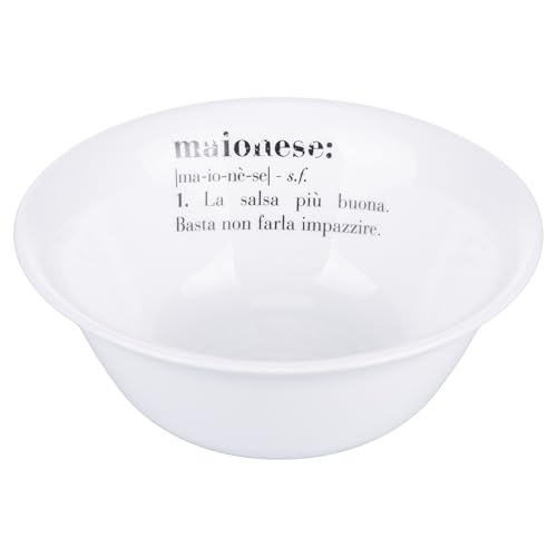 Villa d'Este Home Tivoli 1996 Lot de 6 bols en verre ou/palino 12,5 cm, blanc, Victionary Mayonnaise