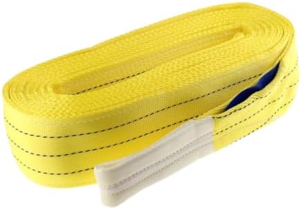 Conclood India Polyester Webbing Sling | Lifting Belt | Yellow Colour | Use for Handling materials in warehouses & logistics | Lifts & secure heavy loads (3 Ton 1 Meter).