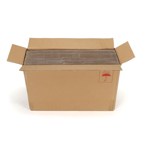 Image of HORLIMER 10x7x5 Shipping Boxes Set of 30, White Corrugated Cardboard Mailer Box for Packing Small Business