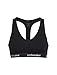 Icebreaker Merino Sprite Racerback Sports Bra for Women, Merino Wool - Soft Workout Wireless Bra for Women with Low to Medium Support - Premium Women’s Clothing - Black/Black, Large