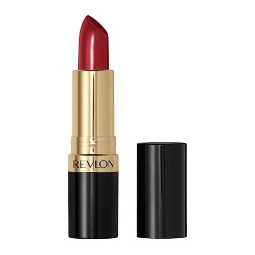 Image of Revlon Super Lustrous Lipstick, Creamy Formula For Soft, Fuller-Looking Lips, Moisturized Feel, 810 Uncut Ruby, 0.15 oz