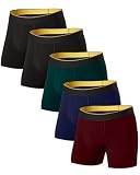 Battewa Incontinence Underwear for Men 60ml Washable Leakproof Boxer Briefs for Bladder Leakage Cotton Comfortable Discreet Everyday Wear (Multi-Colored X-Large)