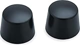 Kuryakyn 1229 Motorcycle Accent Accessory: Front End Axle Nut Caps for 2002-19 Harley-Davidson Motorcycles, Satin Black, 1 Pair