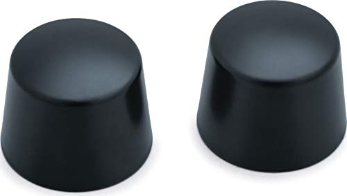 Kuryakyn 1229 Motorcycle Accent Accessory: Front End Axle Nut Caps for 2002-19 Harley-Davidson Motorcycles, Satin Black, 1 Pair