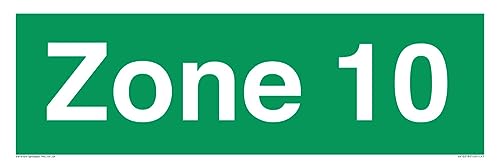 Panneau Zone 10 de dimensions 450 x 150 mm modèle L41 pour signalisation routière