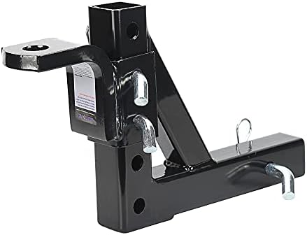 AUMOWE Adjustable Trailer Hitch Ball Mount, 8-Position Class III 5000 lbs GTW Fit 2 inch Receiver