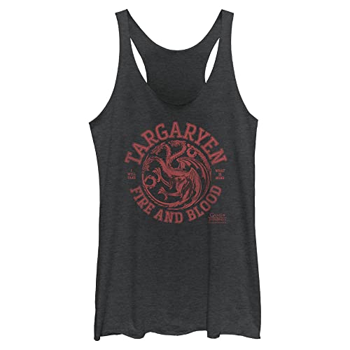 Warner Brothers Game of Thrones Collegiate Targaryen Women's Racerback Tank