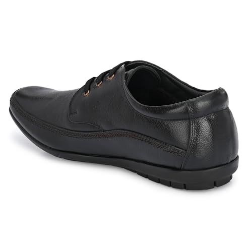Image of egoss Premium Derby Shoes for Men | Genuine Leather | Stretch Fit | Elegant Formal Footwear | Office GS-347