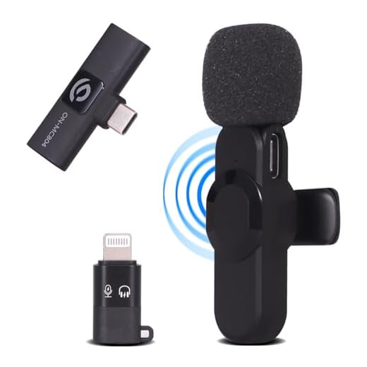 Microfone de Lapela Sem Fio Wireless Tipo C Android Profissional 20 Metros Adaptador Lightning Iphone ios Presilha para Camisa Transmissão Reunião Palestra Gravação de Vídeo TikTok YouTube