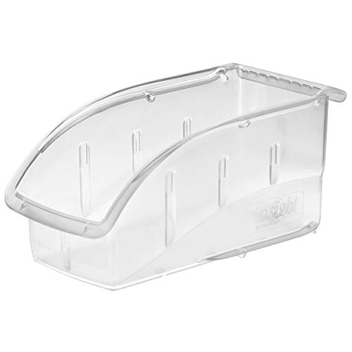 Akro-Mils 305B1 Insight Ultra-Clear Hanging and Stacking Plastic Storage Bin 10-7/8-Inch x 5-1/2-Inch x 5-1/4-Inch, Clear 12-Pack