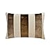 The HomeCentric Decorativo Marrone Fodera per cuscino lombare, 30 x 50 cm Velluto e lino Cuscino, Fodera per cuscino con Patchwork, A strisce Cuscino, Moderno Fodera per cuscino lombare - Swathe Brown