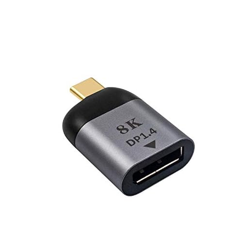 Duttek USB C till DisplayPort-adapter, USB typ C till DP-adapter, USB C hane till DP hona adapter kompatibel med MacBook Pro 2018 2019/iPad Pro/iMac 2020/2018/Chromebook Pixel/Galaxy S20 och så vidare