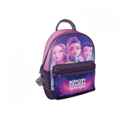 KPop Demon Hunters PYRAMID INTERNATIONAL | Sac Ă Dos Huntrix | Mini Sac en Cuir PU pour Femme et Ado | Dimensions 29 x 23 x 17 cm