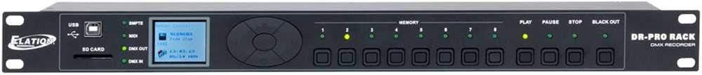 Elation DR-PRO RACK 19" Rack Mount DMX Recorder