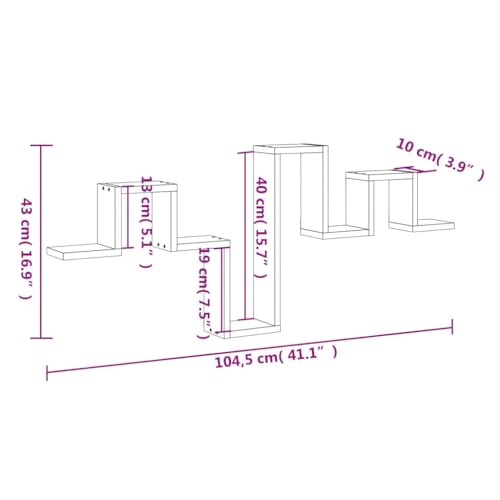 Étagère murale chêne Sonoma pour optimiser les petits espaces muraux