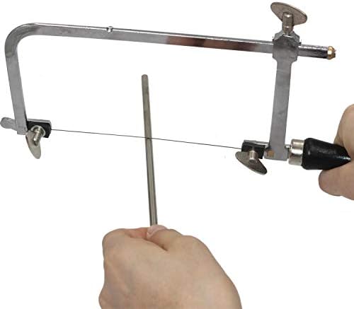 NIUPIKA Jeweler's Saw Frame Adjustable with 144 Blades Professional Jewelry Making Kit