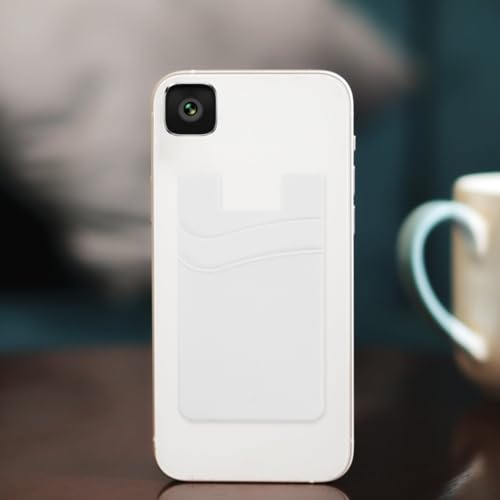Funda para 3 tarjetas de silicona Mipcase con soporte adhesivo multicapa para móviles 5