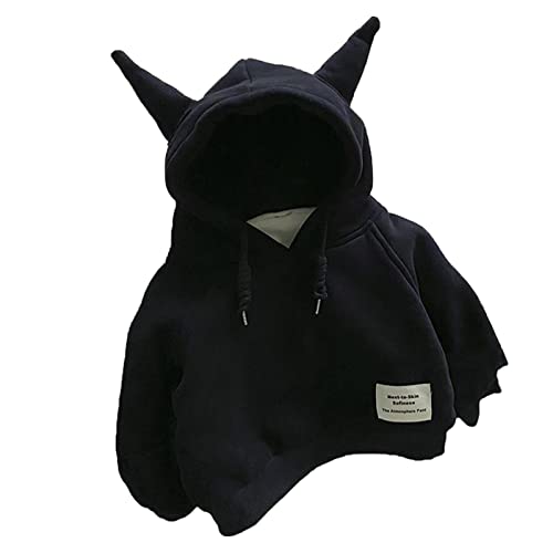 Infant Boys Cute Ear Fleece 𝐇𝐨odies Solid Long Sleeve Comfortable Pullovers Baby Fall Winter Casual Warm Clothes