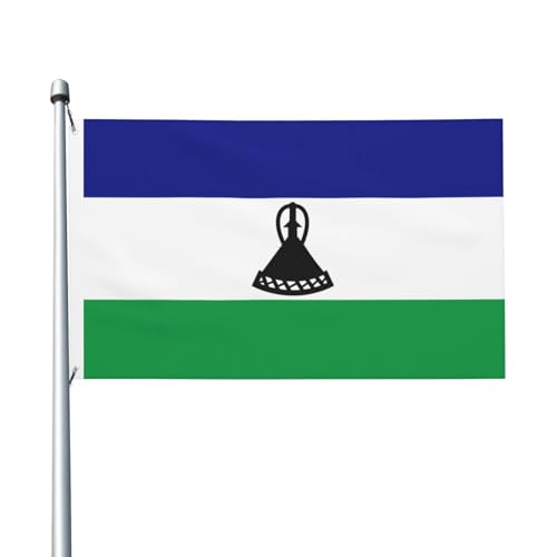 Flag Of Lesotho Flags 3x5 Ft Outdoor Flag Double Sided Flags Patio Garden Flag School Flag Holiday Banner Patio Decoration 2 Brass Grommets