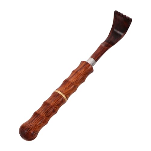 FOYTOKI Portable Massager Sandalwood Scratch Back Scratcher Extendable Scalp Scraper Itching Tool for All Ages