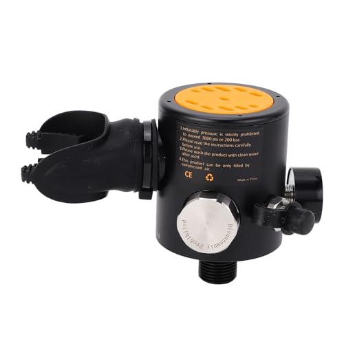 cardyven Scuba Diving Valve, M18x1.5 Pressure Reducing Valve Breathing Head Pressure Reducing Valve Breathing Dive Gear Accessory for Diving Oxygen Cylinder