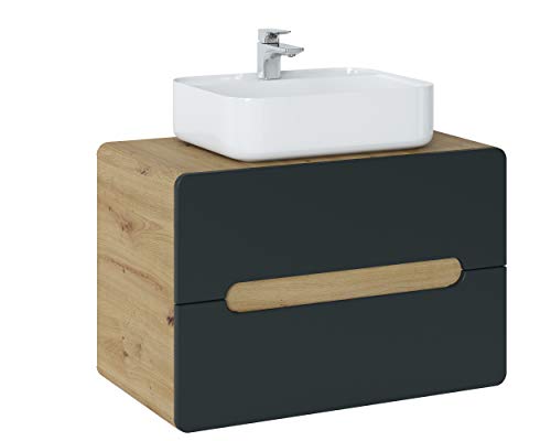 Mueble-de-Lavabo-80-cm-Aruba-Cosmos-para-Lavabo-sobre-encimera-Mueble-de-Lavabo-Colgante-Color-Negro-Mate-Muebles-de-bano-Modernos