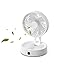 Cuifati Foldable Desk Fan, Adjustable Wind Speeds, Remote Control, LCD ...