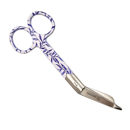 Krankenschwester scheren set \Blue Leaves\ – Verbandschere – Krankenpfleger scheren set – Schere Krankenschwester – erste-hilfe-schere – pflegekraft geschenk – pflegeschere - bandagenschere