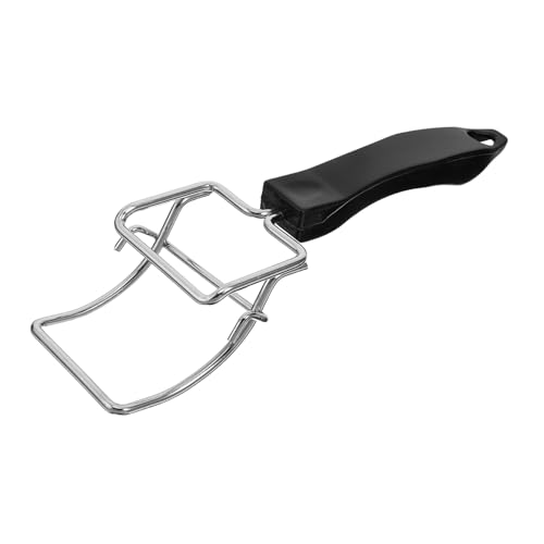 HYTROVE 耐熱ステンレス製オーブントレイクリップ 耐熱ハンドル付き グリッパー キッチン用熱いトレイ取り出し器 オーブン エアフライヤー