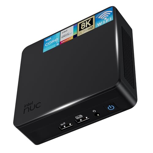 Intel NUC 13 Pro,NUC13ANKi5 Versatile Mini PC 16GB RAM&512GB SSD with Core i5-1340 Processor (12Core&Up to 4.6GHz Turbo,Intel Iris Xe Graphics) Support 4K/WiFi6E/BT5.3/Win11 Pro preinstalled