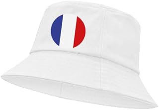 قبعة باكيت بيضاء للجنسين مع حماية من الشمس باشكال مميزة (W2)