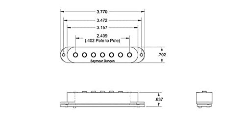 セイモアダンカン　SSL-1ピックアップセット Seymour Duncan SSL-1 Vintage Staggered〈セイモアダンカン