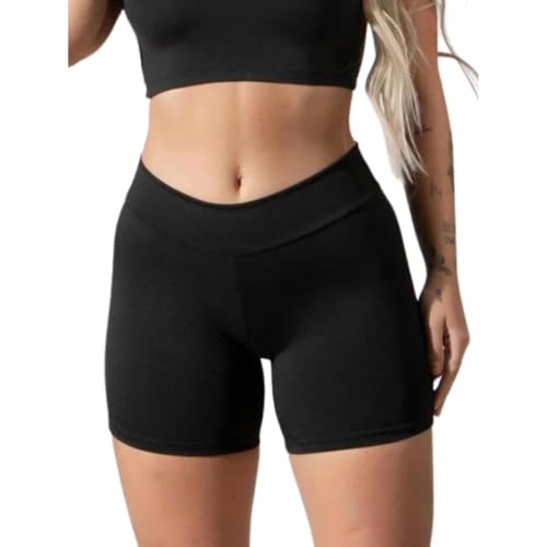 Short Legging Meia Coxa Feminino Curto Bermuda Suplex Cintura Alta Levanta Bumbum Fitness Academia (