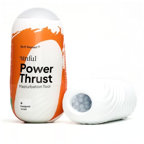Sinful Masturbations Ei - Power Thrust Masturbator Egg - Masturbieren für Männer Ei - Pocket Egg Sex Ei - Wiederverwendbar Muschi Masturbieren für Männer Ei
