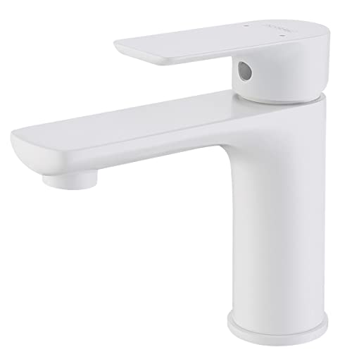 grifo baño lavabo Latón (Blanco)