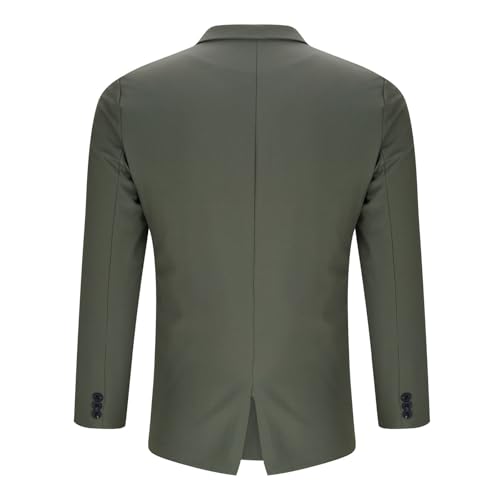 Mens Lapel Blazer Casual Sport Coats Regular Fit Two Button Suit Jacket Lightweight Sports Work Jackets with Pockets3